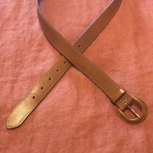 GAP Brown Leather Covered Buckle Belt size Large